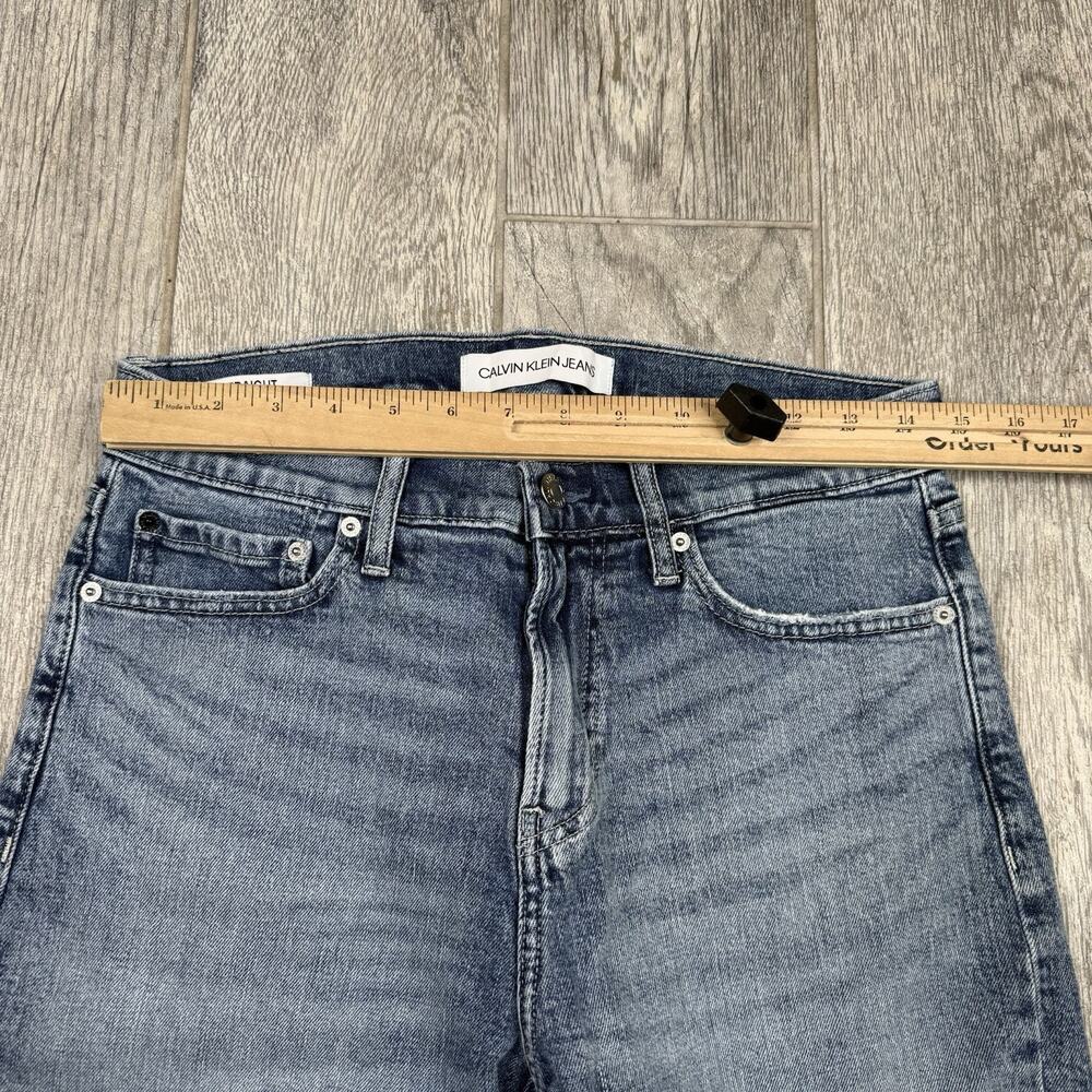 Calvin Klein Jeans Men's Size 30 Blue Denim Shorts Straight Fit 10” Inseam - Picture 4 of 8